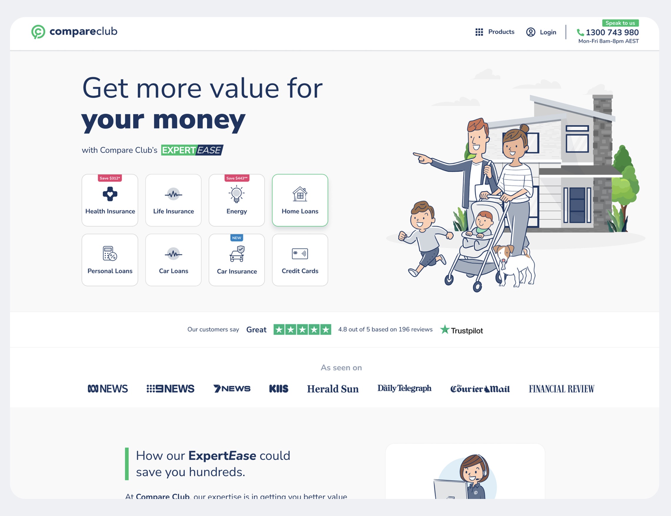 Before state showing fragmented microsites