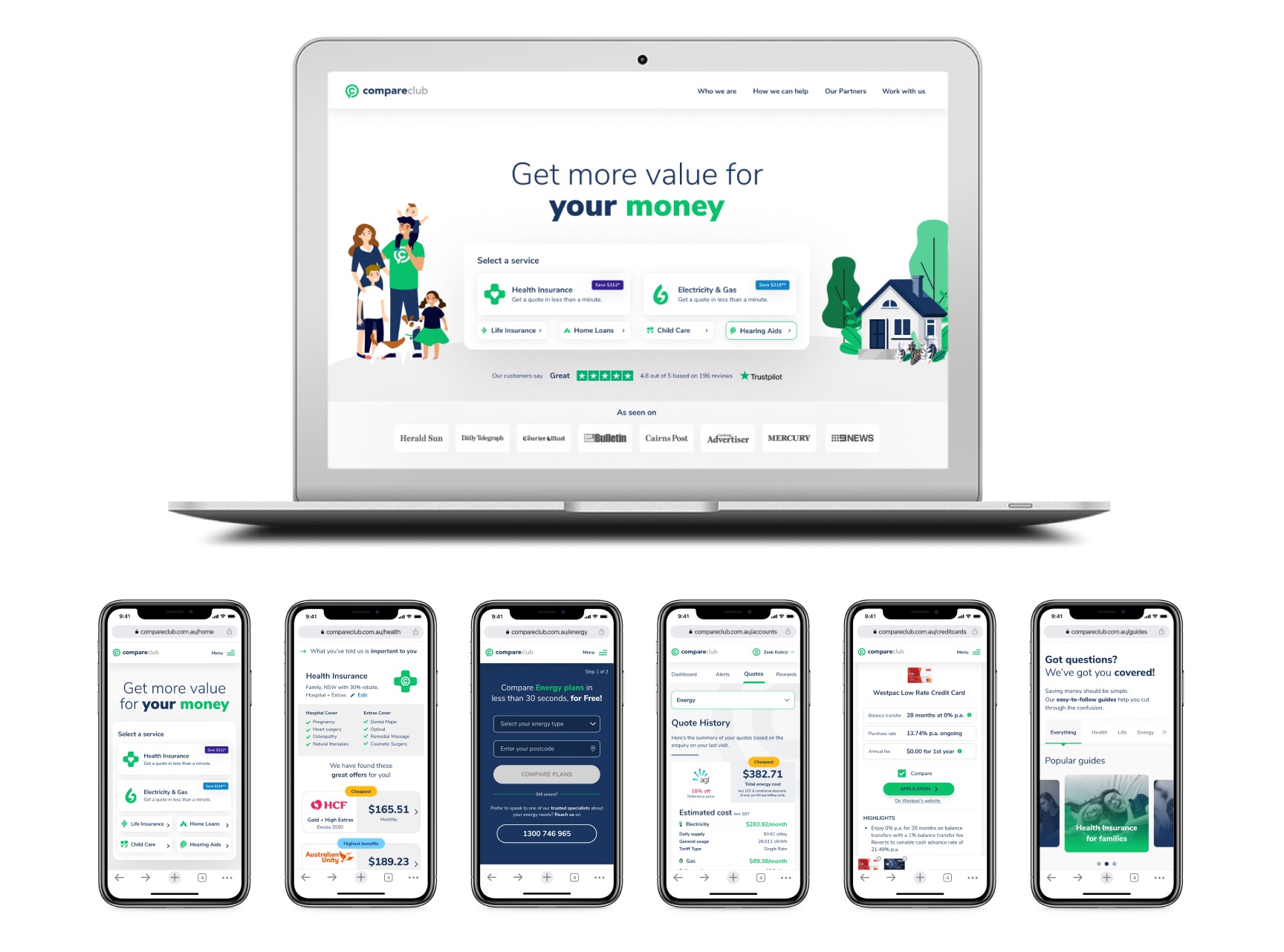 Homepage design / key components / Club UI
